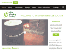 Tablet Screenshot of irishwhiskeysociety.com
